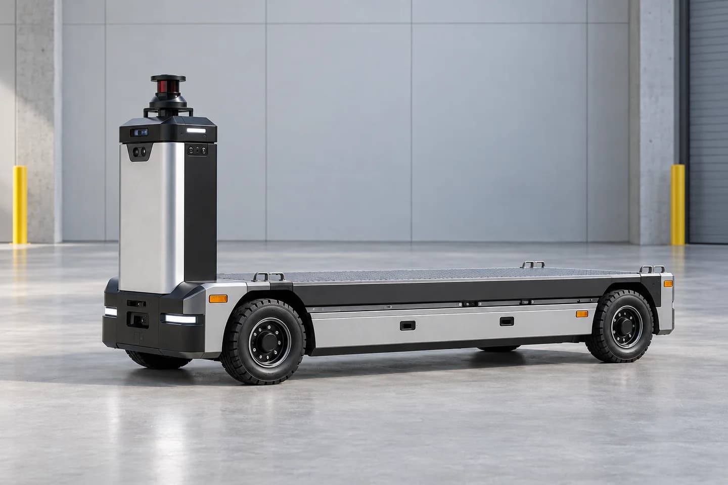 Autonomous mobile robot configured for material transport